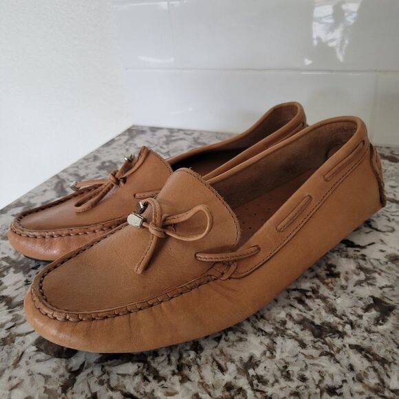 Saks Fifth Avenue Leather Loafers 9B - Picture 4 of 10